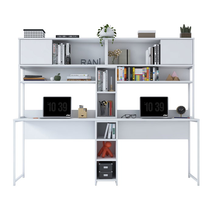 Hanah Home Escritorio de Estudio Blanco 210 cm